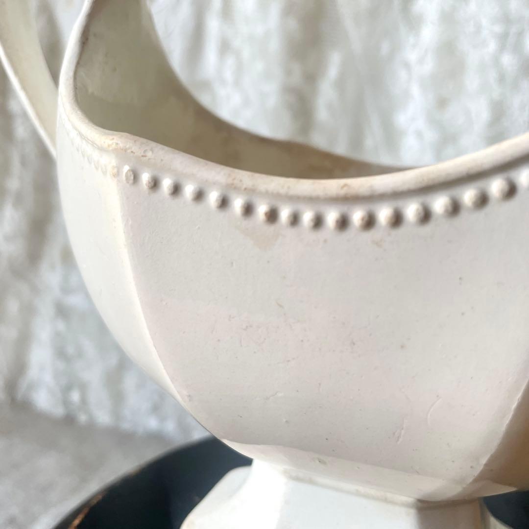 【レア希少】ファイアンスフィーヌ　オクトゴナルソーシエール　フランスアンティーク