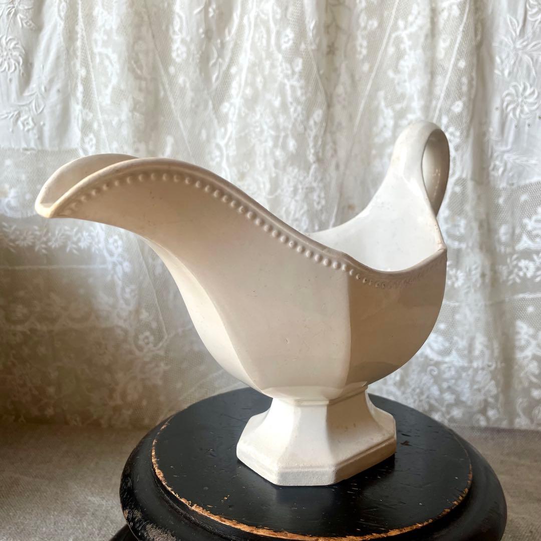 【レア希少】ファイアンスフィーヌ　オクトゴナルソーシエール　フランスアンティーク