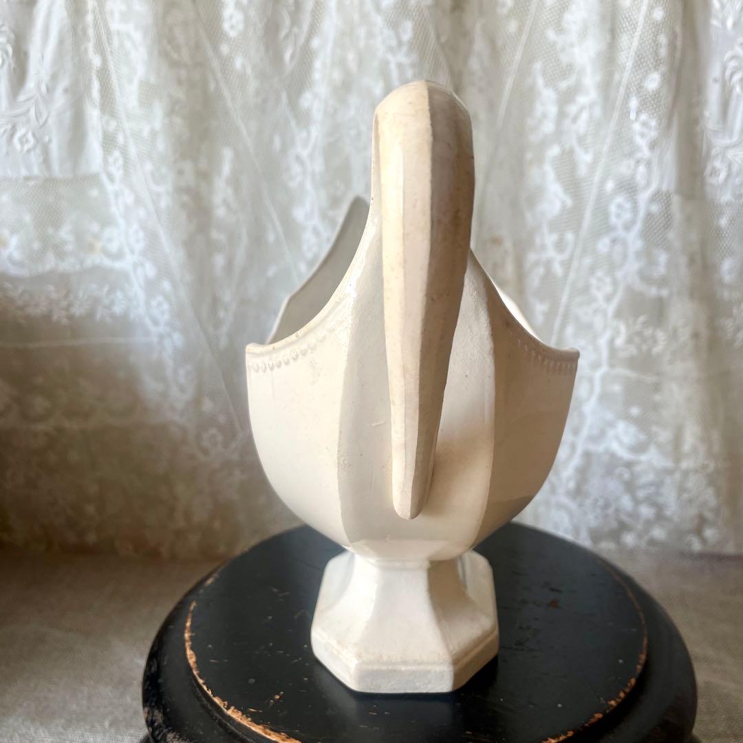 【レア希少】ファイアンスフィーヌ　オクトゴナルソーシエール　フランスアンティーク