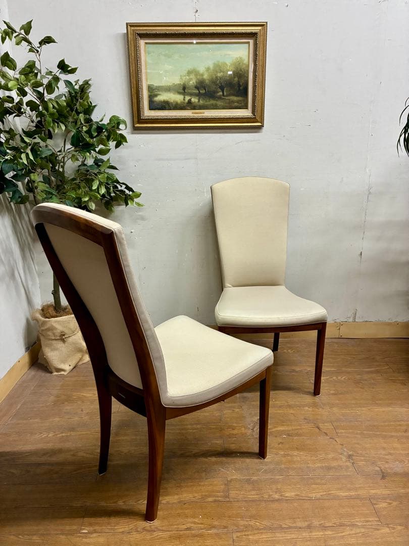 管474☆カリモク家具☆karimoku☆ダイニングチェアー☆2脚 - メルカリ