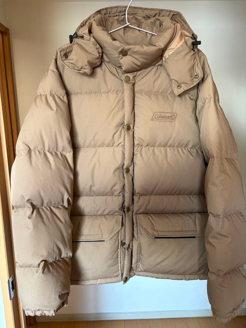 2.9万 TK別注Coleman ダウンジャケット L ベージュ - メルカリ