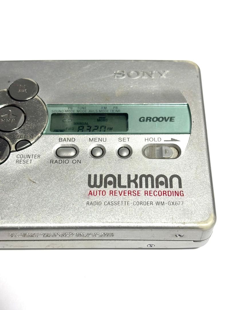 3点セットSONY ラジオ カセットウォークマン WM-GX677 整備品①
