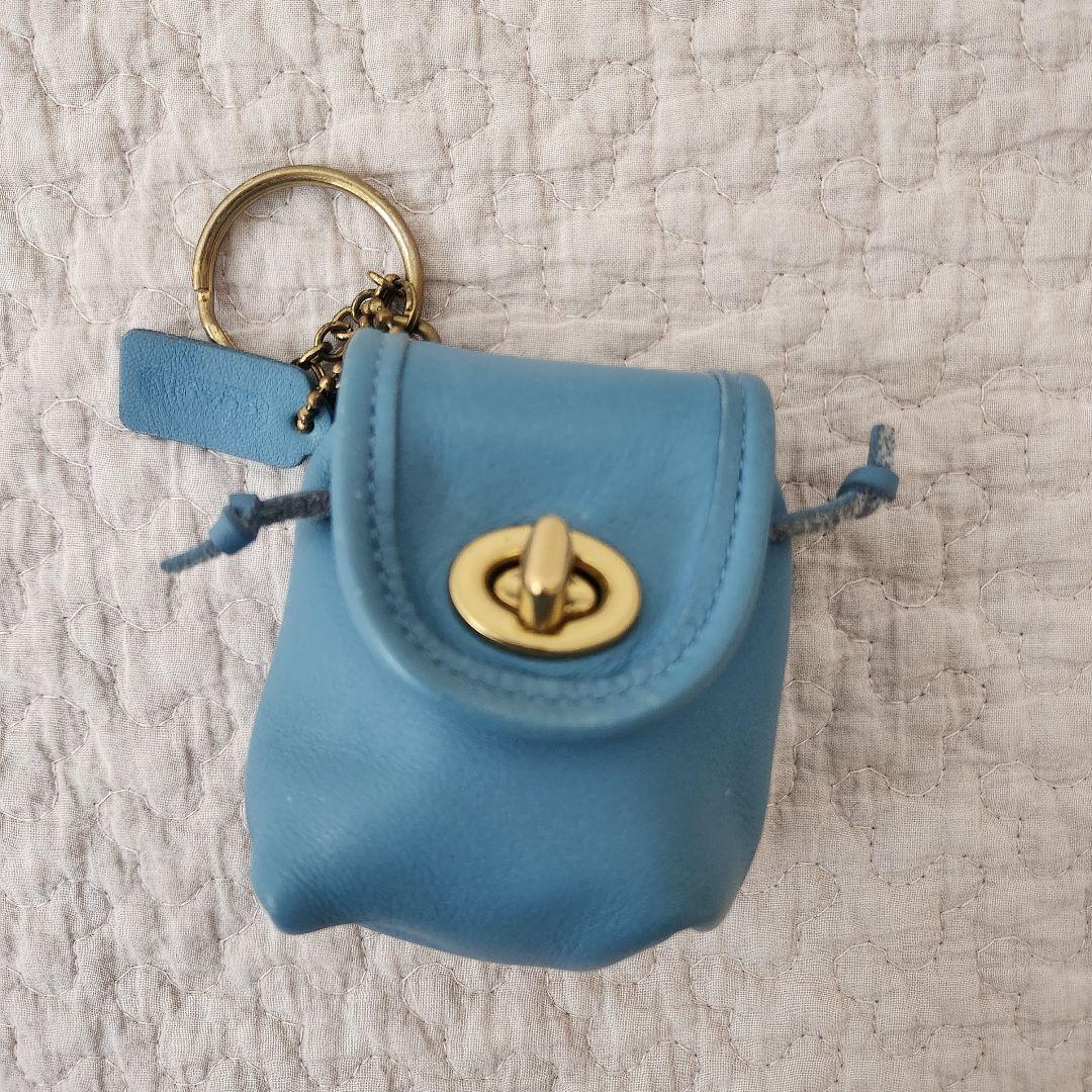 rare★glacier　vintage coach y2k keyfob 水色