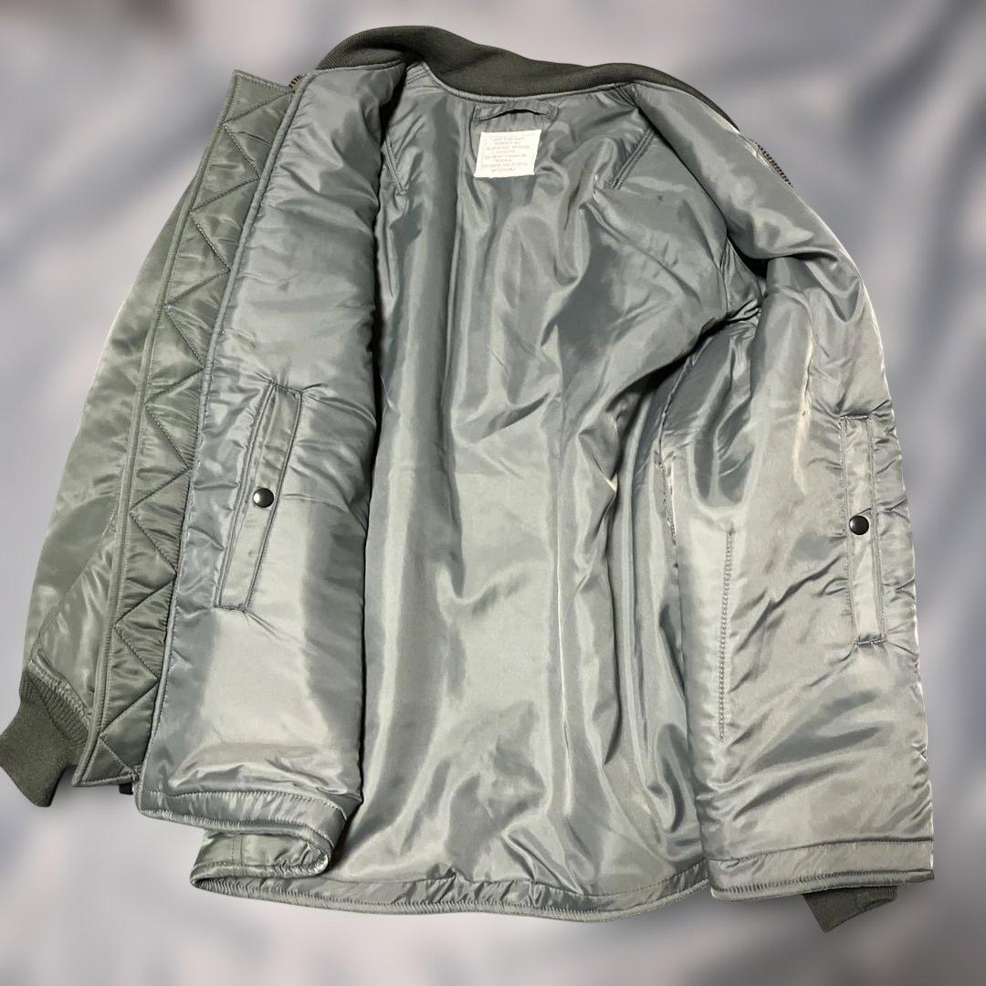 ヒューストン　MA-1 ALLフライトジャケット　セージグリーン　サイズM