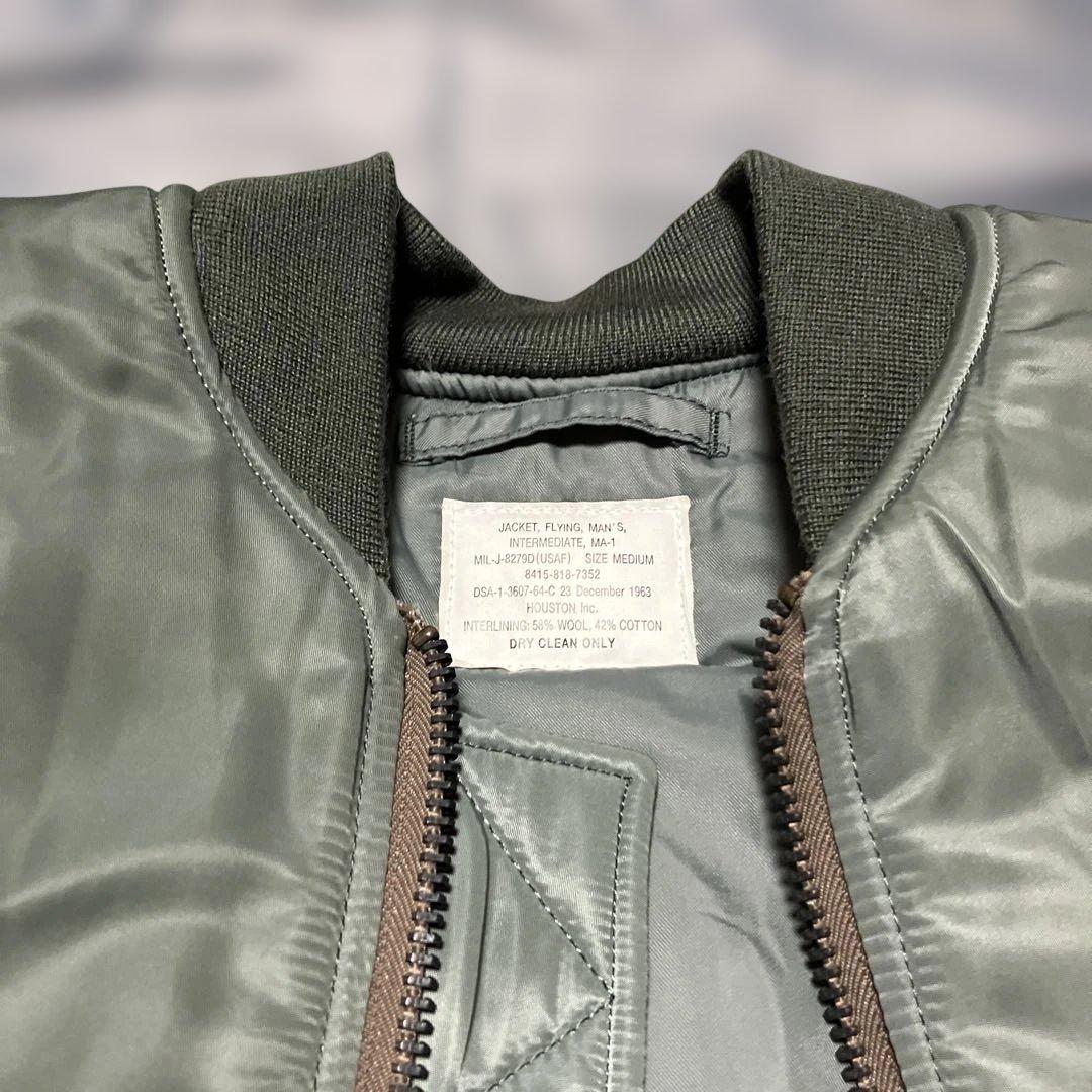 ヒューストン　MA-1 ALLフライトジャケット　セージグリーン　サイズM