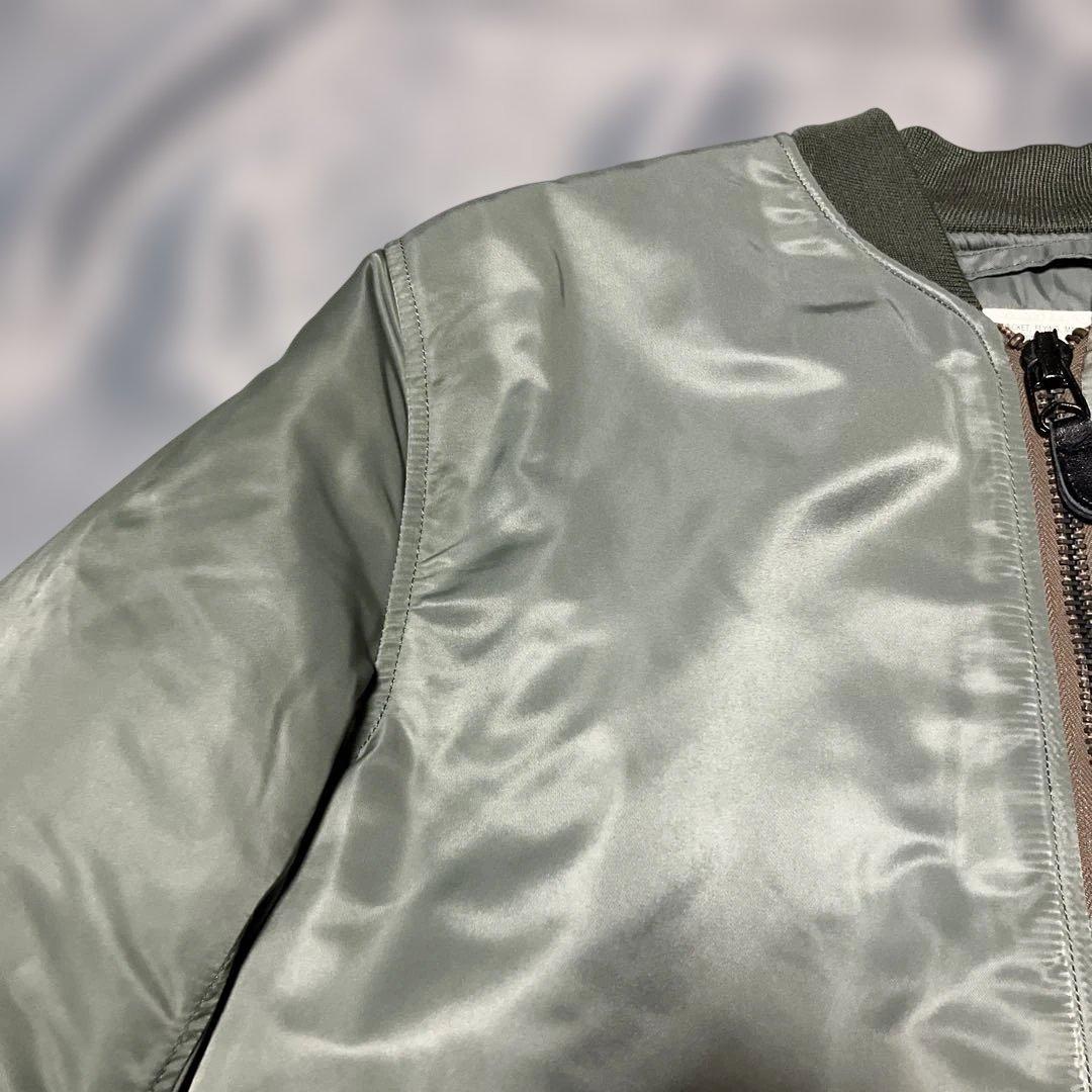 ヒューストン　MA-1 ALLフライトジャケット　セージグリーン　サイズM