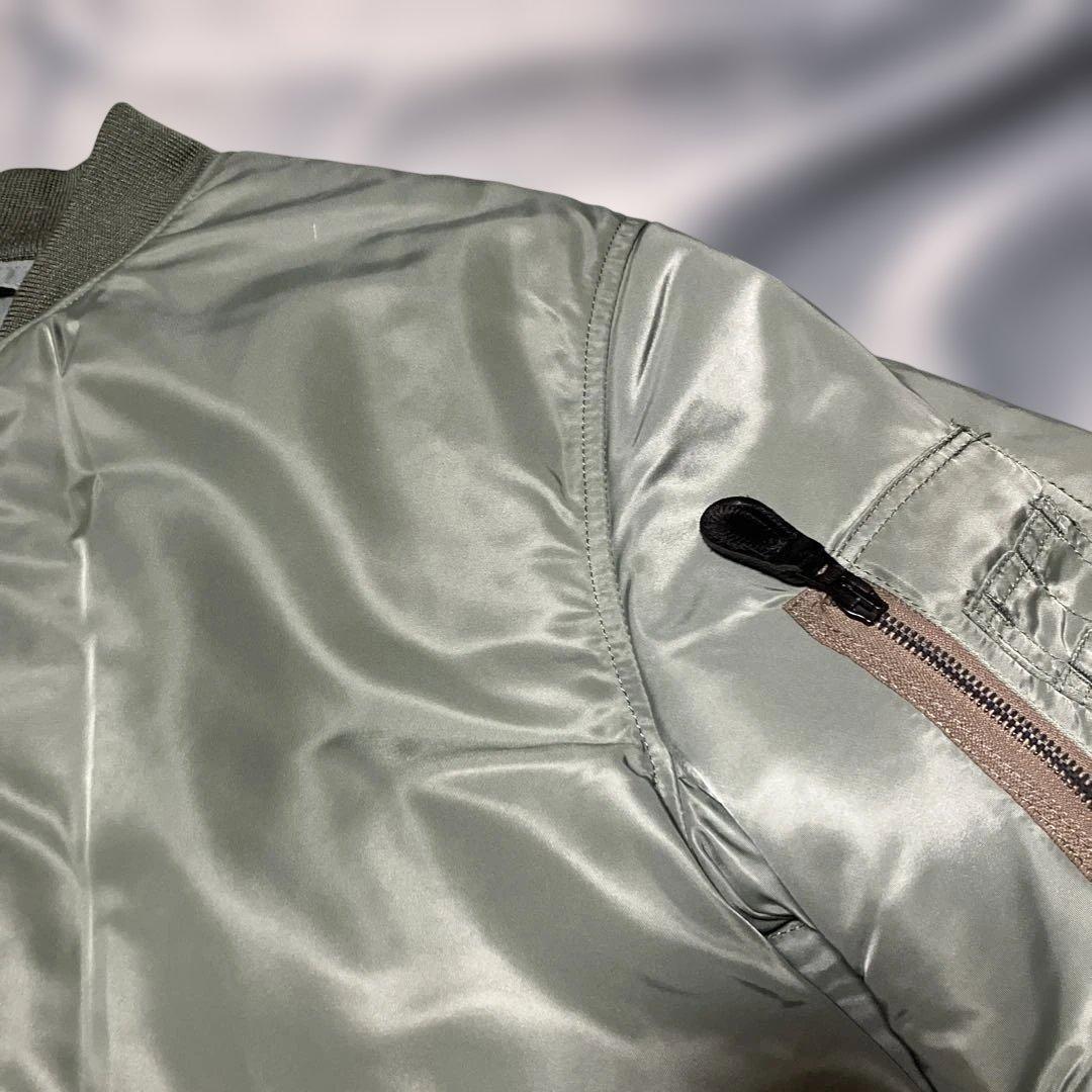 ヒューストン　MA-1 ALLフライトジャケット　セージグリーン　サイズM