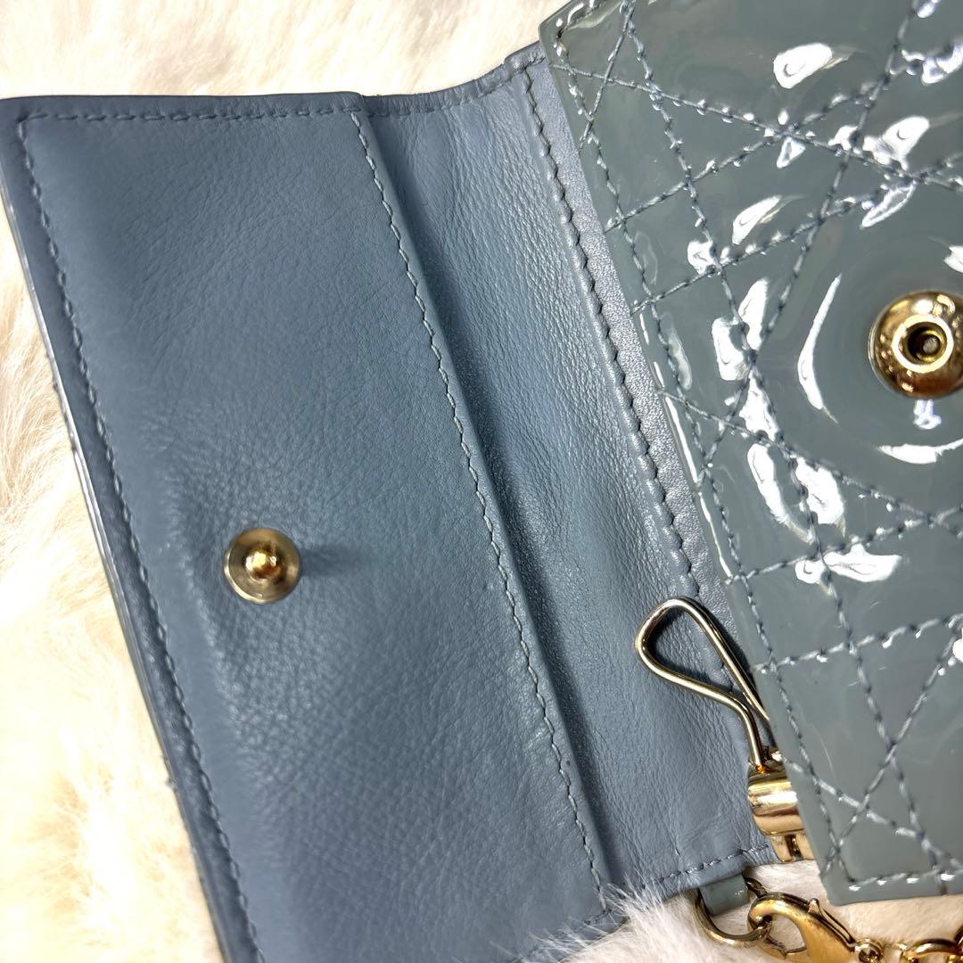 な*な様 クリスチャンディオール レディディオール キーケース パテントレザー