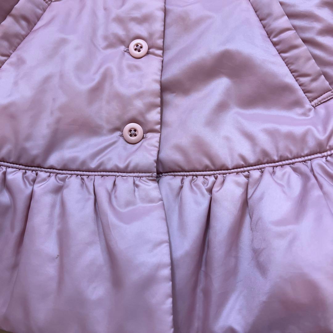 ファミリア ピンク フリル付き中綿コート 90cm - メルカリ