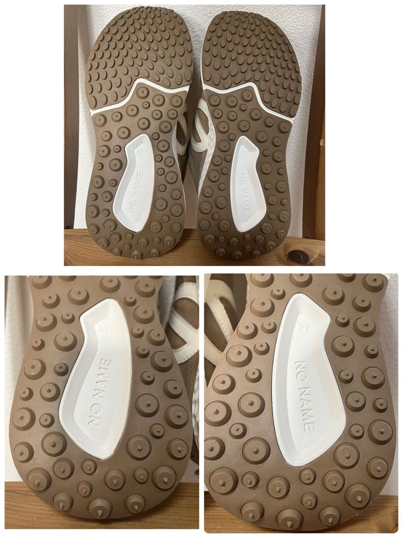 未使用✨ノーネーム　CARTER JOGGER カーター 厚底　ボア　23.5