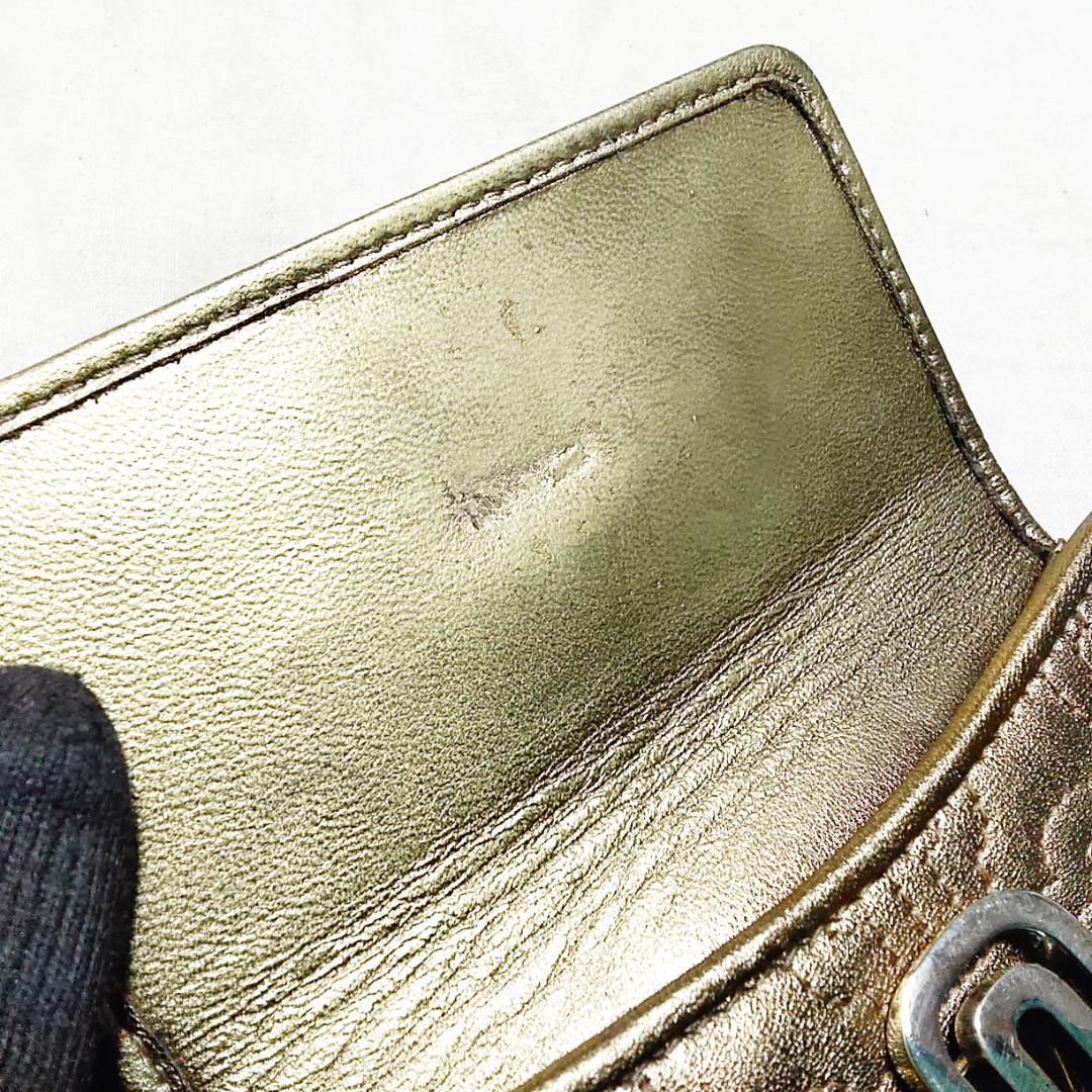 希少 ブルガリ 折財布 パレンテシ BVLGARI ゴールド 廃盤 クリップ開閉