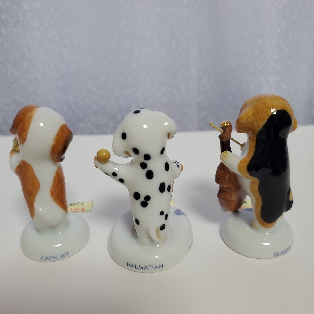 セトクラフト 陶器 子犬オーケストラ 12体セット 敷板・犬種と楽器名の