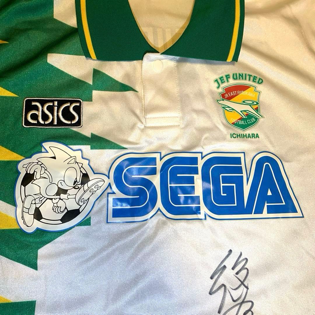 希少】JEFUNITED市原 ユニフォームASICS93年製SEGA Oサイズ - メルカリ
