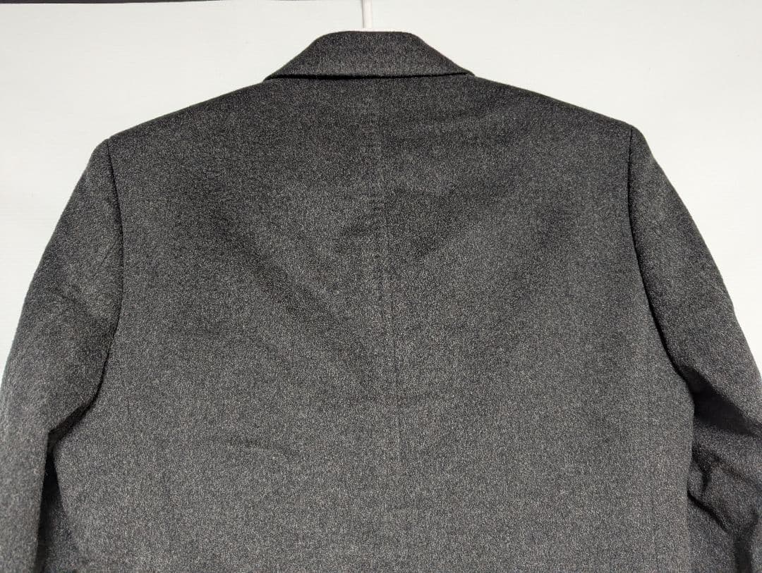 美品 最高級 美シルエット ロロピアーナ緑タグカシミヤ100%チェスターコートM