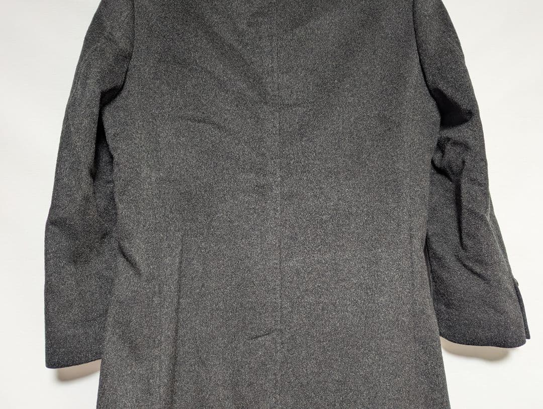 美品 最高級 美シルエット ロロピアーナ緑タグカシミヤ100%チェスターコートM