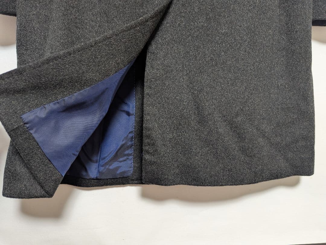 美品 最高級 美シルエット ロロピアーナ緑タグカシミヤ100%チェスターコートM