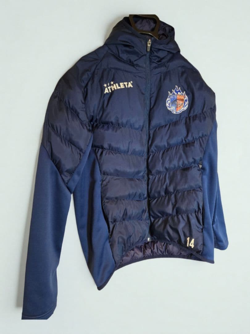 FCスチーム京都 ATHLETA 中綿ジャケット 中綿ウォームパンツ L