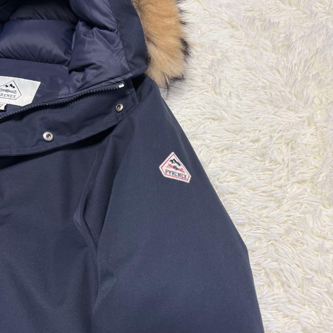 【ピレネックス】美品 アヌシー ダウンジャケット ネイビー Sサイズ メンズ