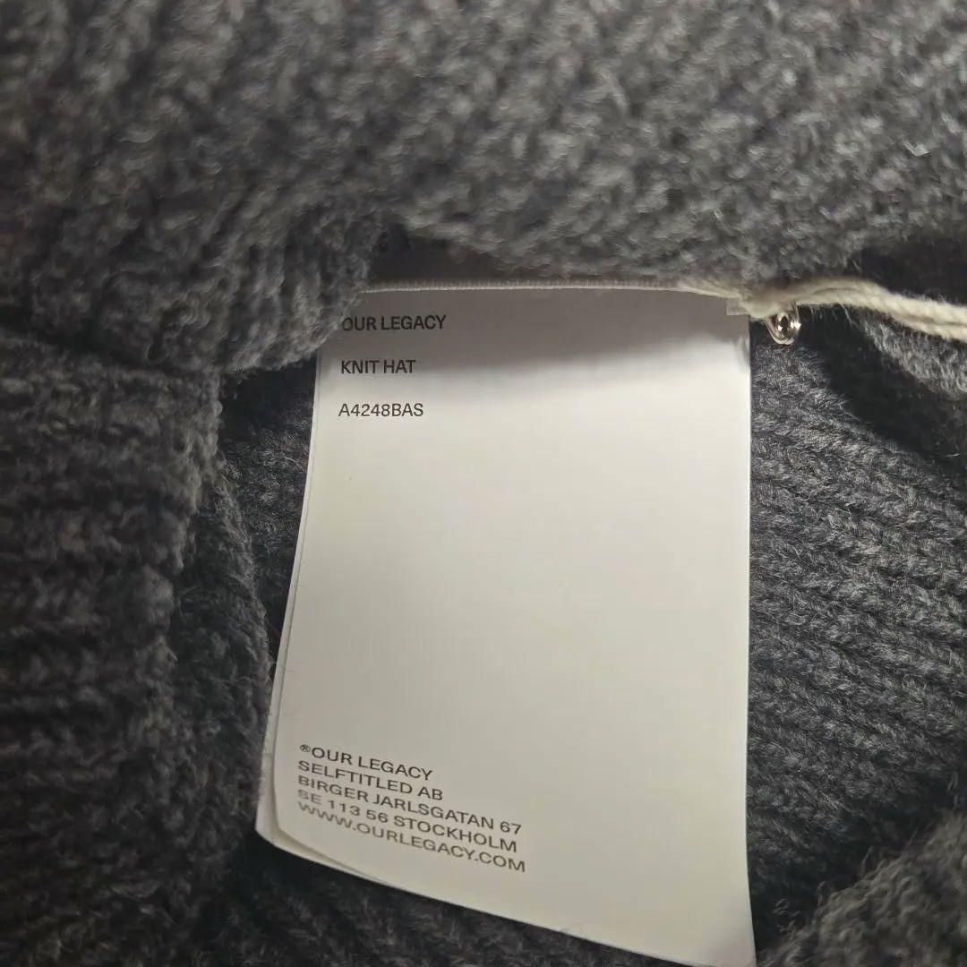 our legacy khit hat 24aw ビーニー ニット帽 グレー