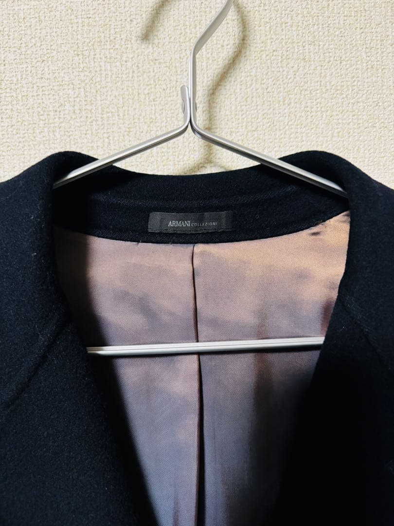 【ARMANI COLLEZIONI】コート ウール カシミヤ混　メンズ