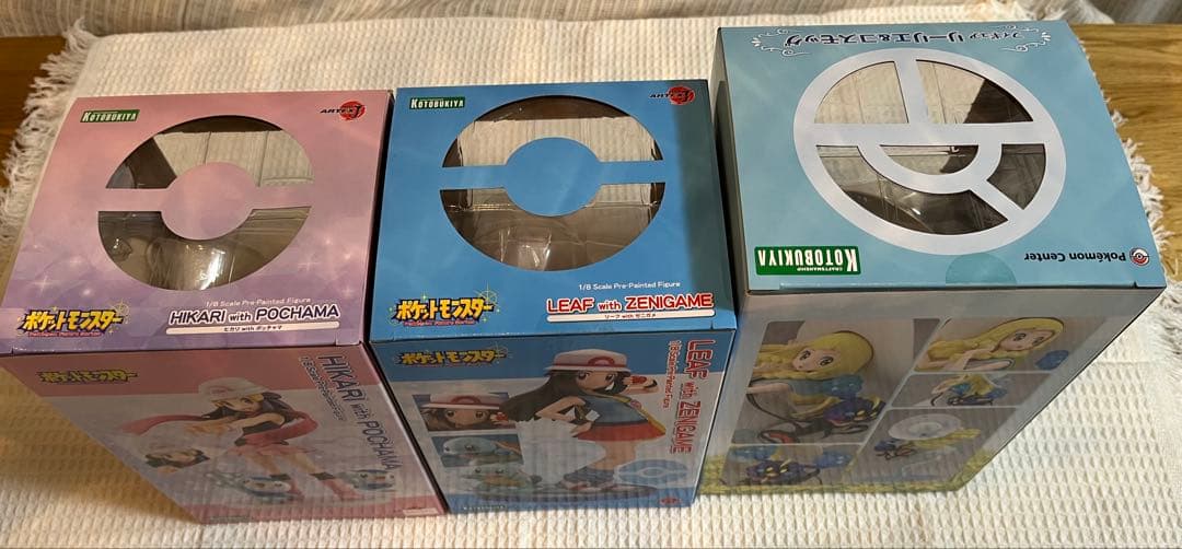 ARTFX J ポケットモンスター　リーフ withゼニガメ　ヒカリ　リーリエ