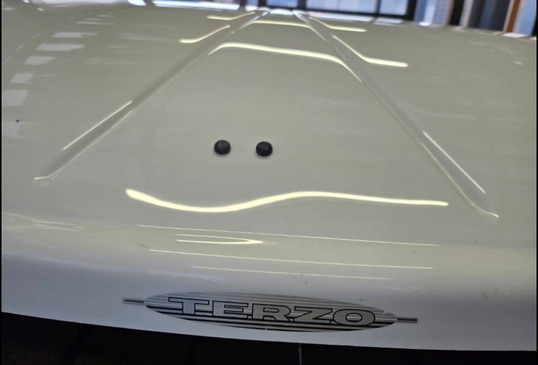 TERZO ホワイト ルーフボックス(鍵なし)