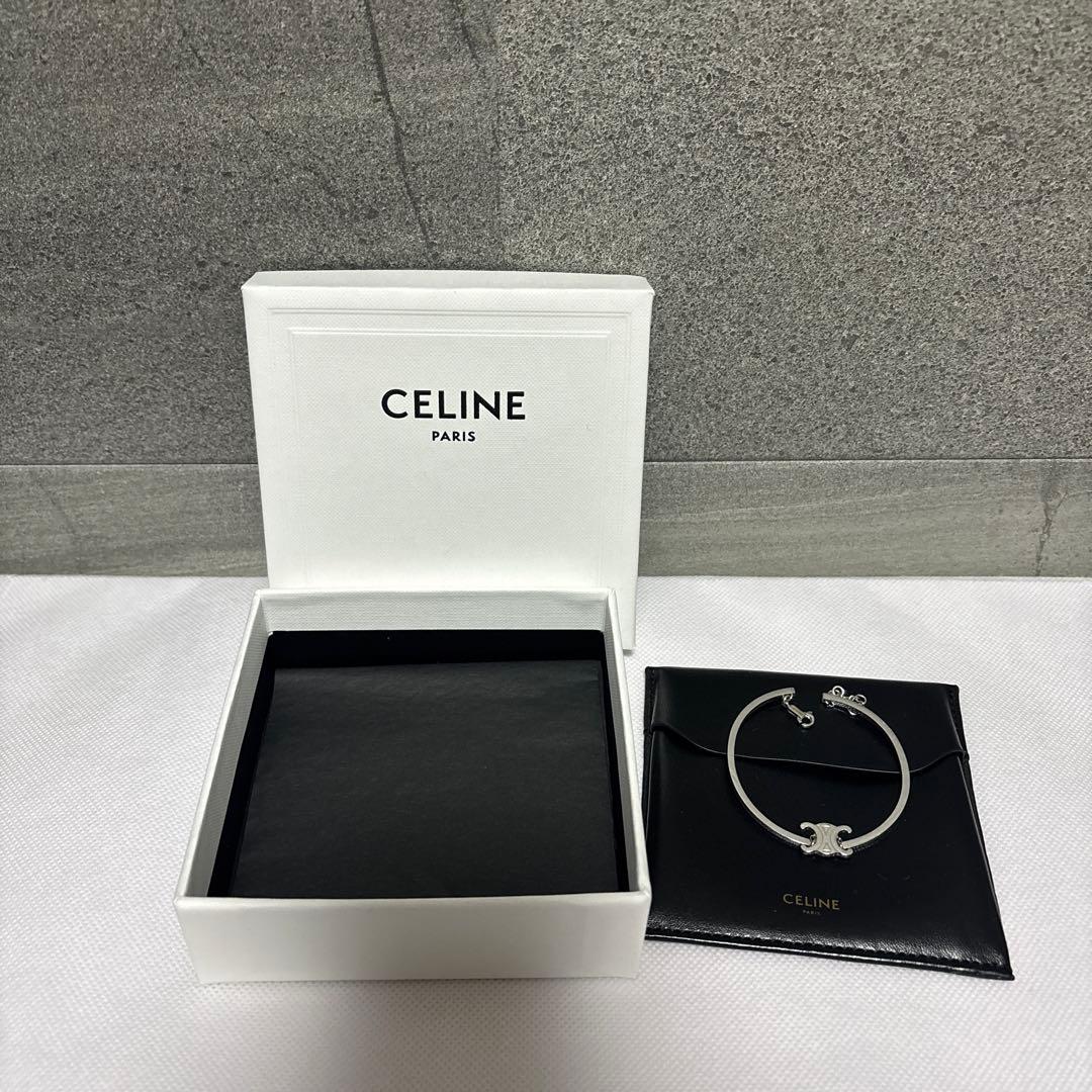 【値下げ中】CELINE トリオンフ シルバーブレスレット 箱付き