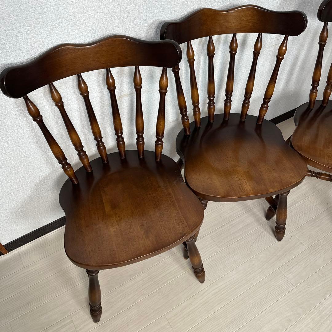 飛騨産業 キツツキマーク ダイニングチェア ウィンザーチェア 4脚セット i4※
