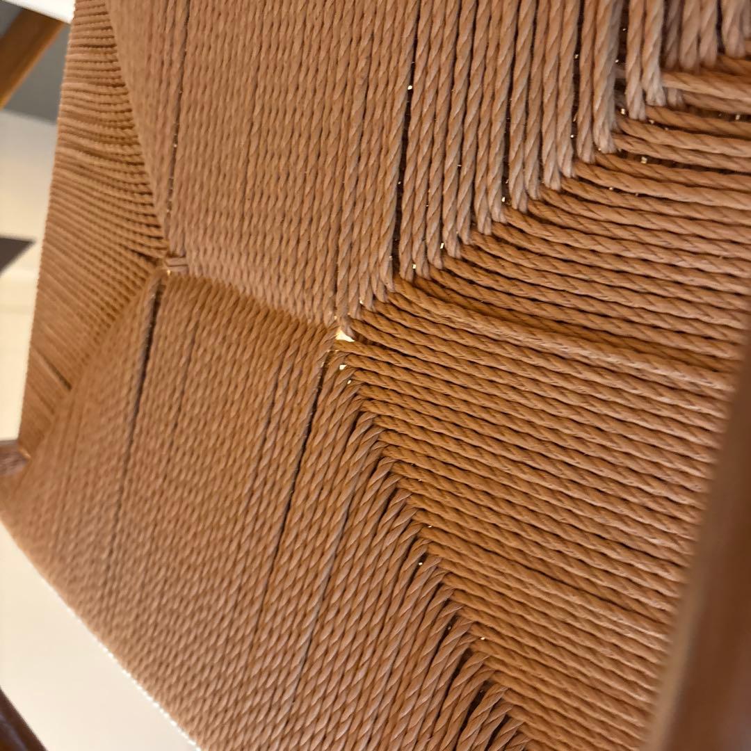 無印良品　オーク材ペーパーコードアームチェア