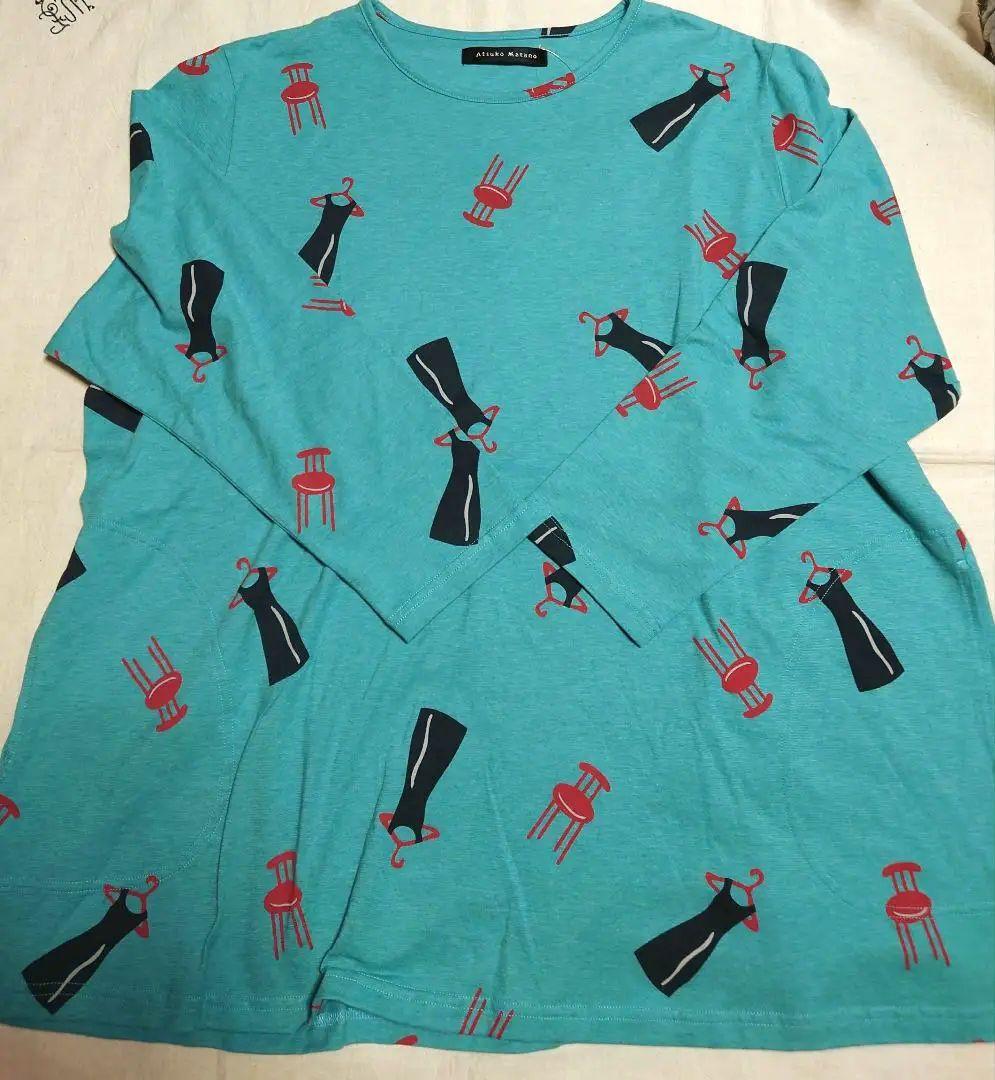 新品タグ付き マタノアツコ パジャマ ルームウェア ドレス ブルー L