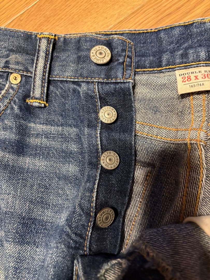 RRL SLIM NARROW スリムナロー クラッシュ デニム 28×30 ファッション