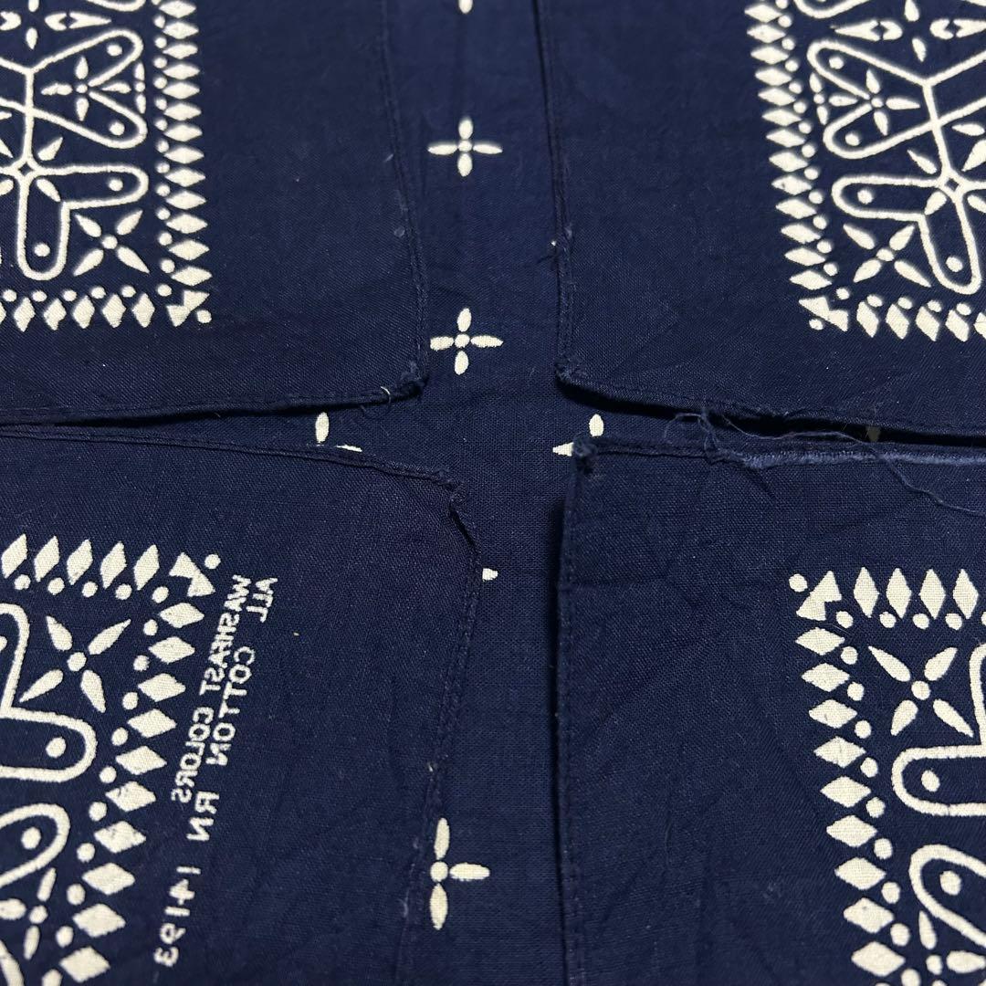 ★ 希少 デッドストック クロス バンダナ USA製 60s ヴィンテージ