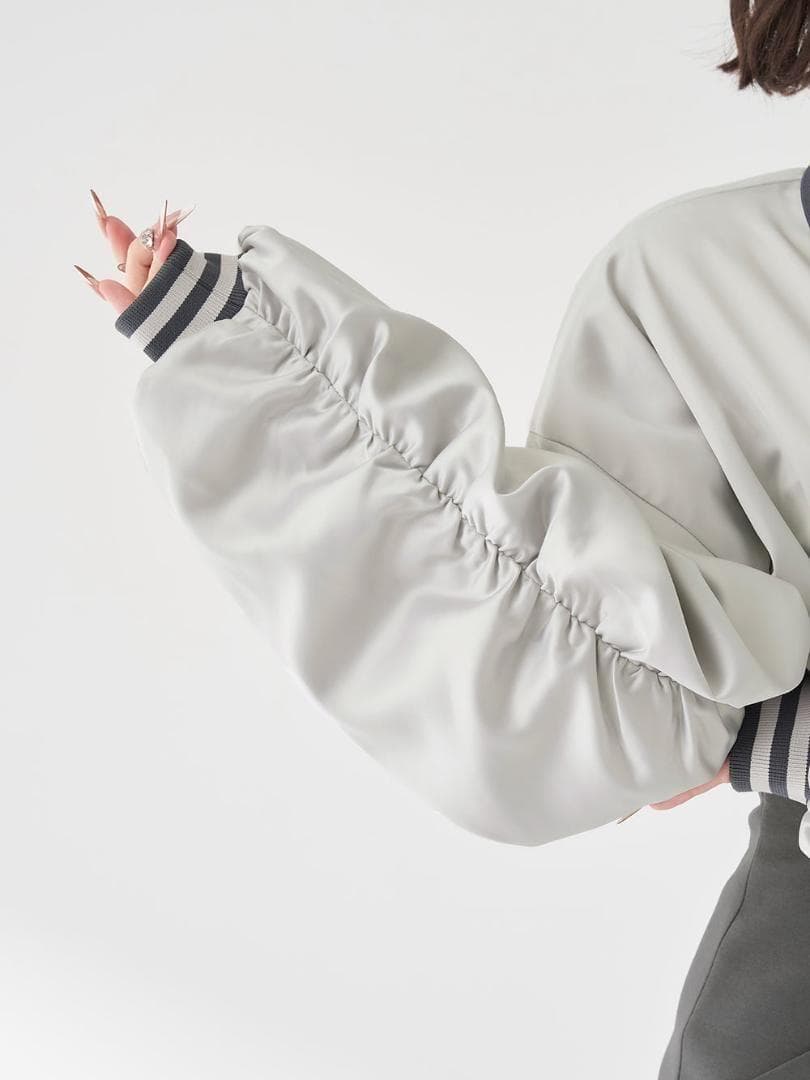 F 入手困難 新品 Darich ドルマンスリムスカジャンミニワンピース グレー