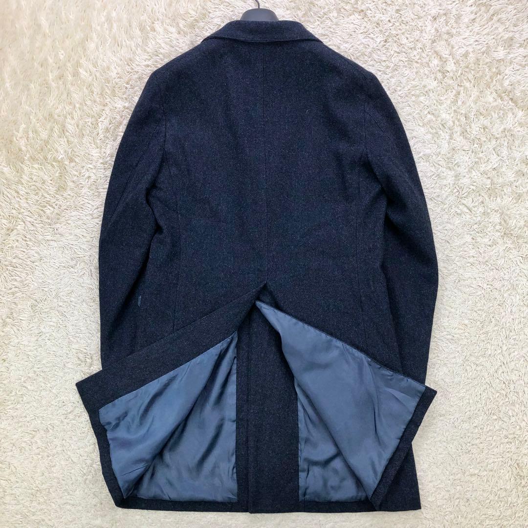 美品⭐ユナイテッドアローズ×ロロピアーナ チェスターコート Mサイズ ネイビー