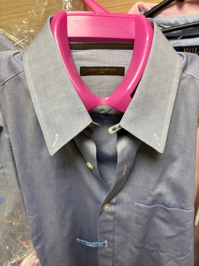 ルイヴィトン　ボタンダウンシャツ サイズ41 ブルー