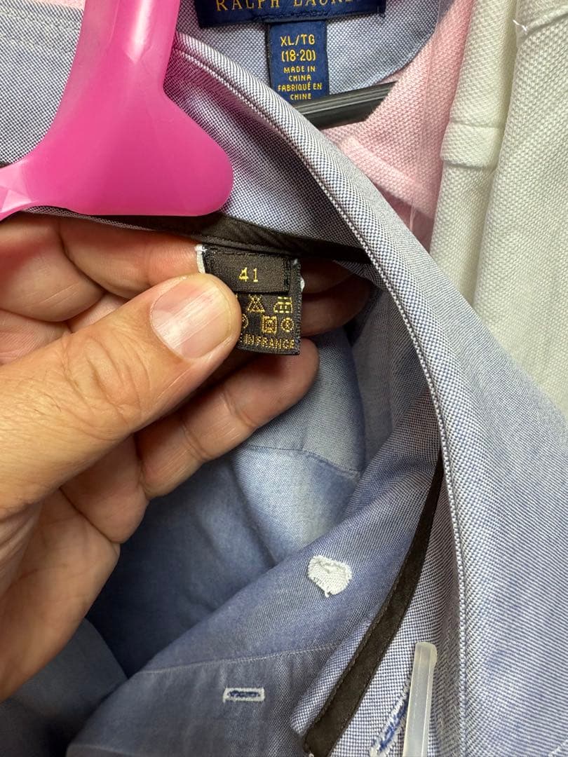 ルイヴィトン　ボタンダウンシャツ サイズ41 ブルー