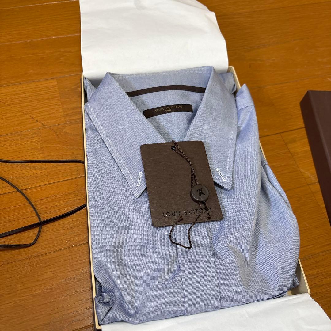 ルイヴィトン　ボタンダウンシャツ サイズ41 ブルー