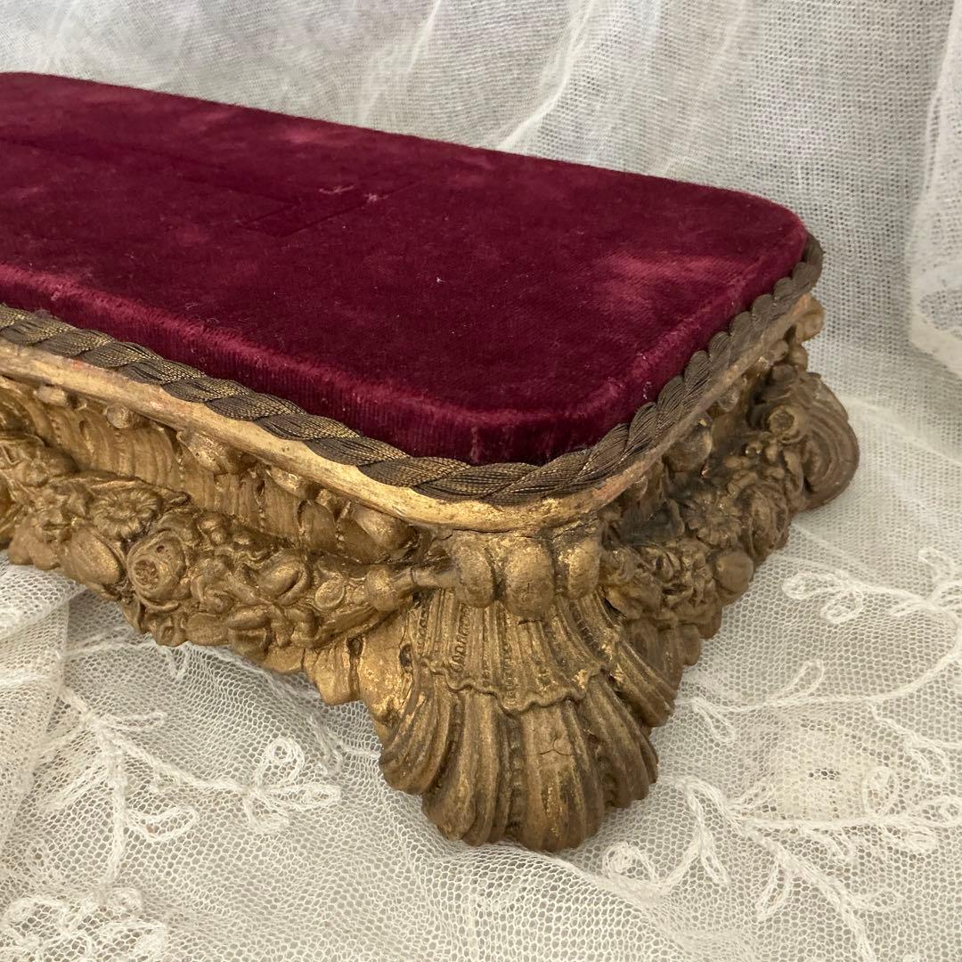 【重厚】フランス　アンティーク　ディスプレイ台　台座　ポワドレ　時計台