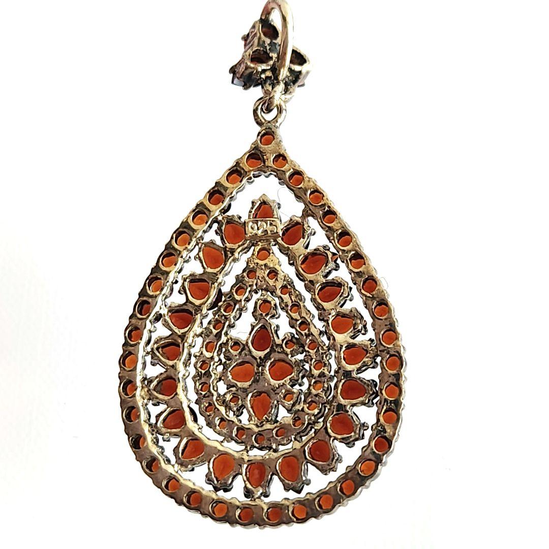 ボヘミアン ガーネット シルバー925 ペンダントトップ