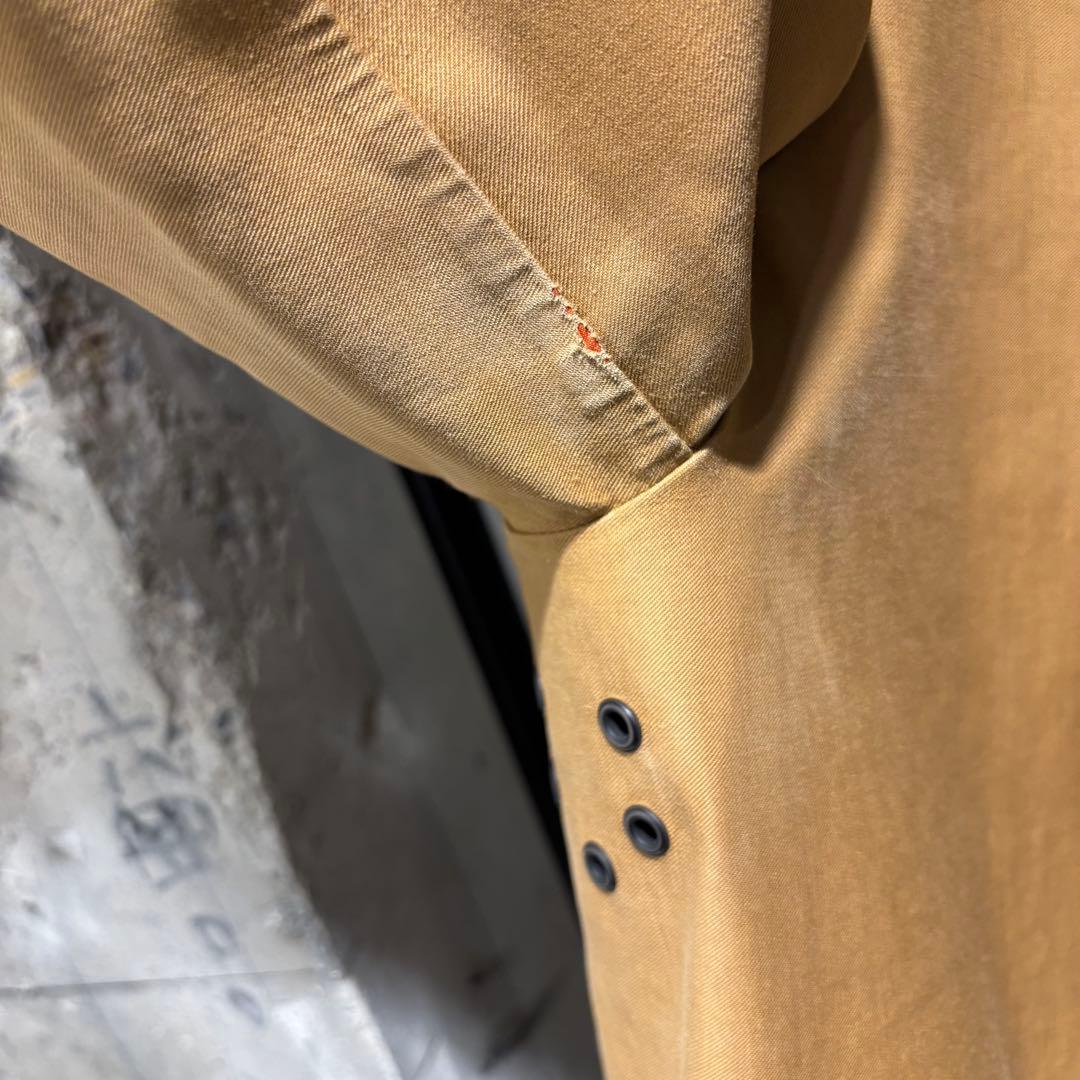 MACKINTOSH/ゴム引きステンカラーコート 38 ベージュ フード付