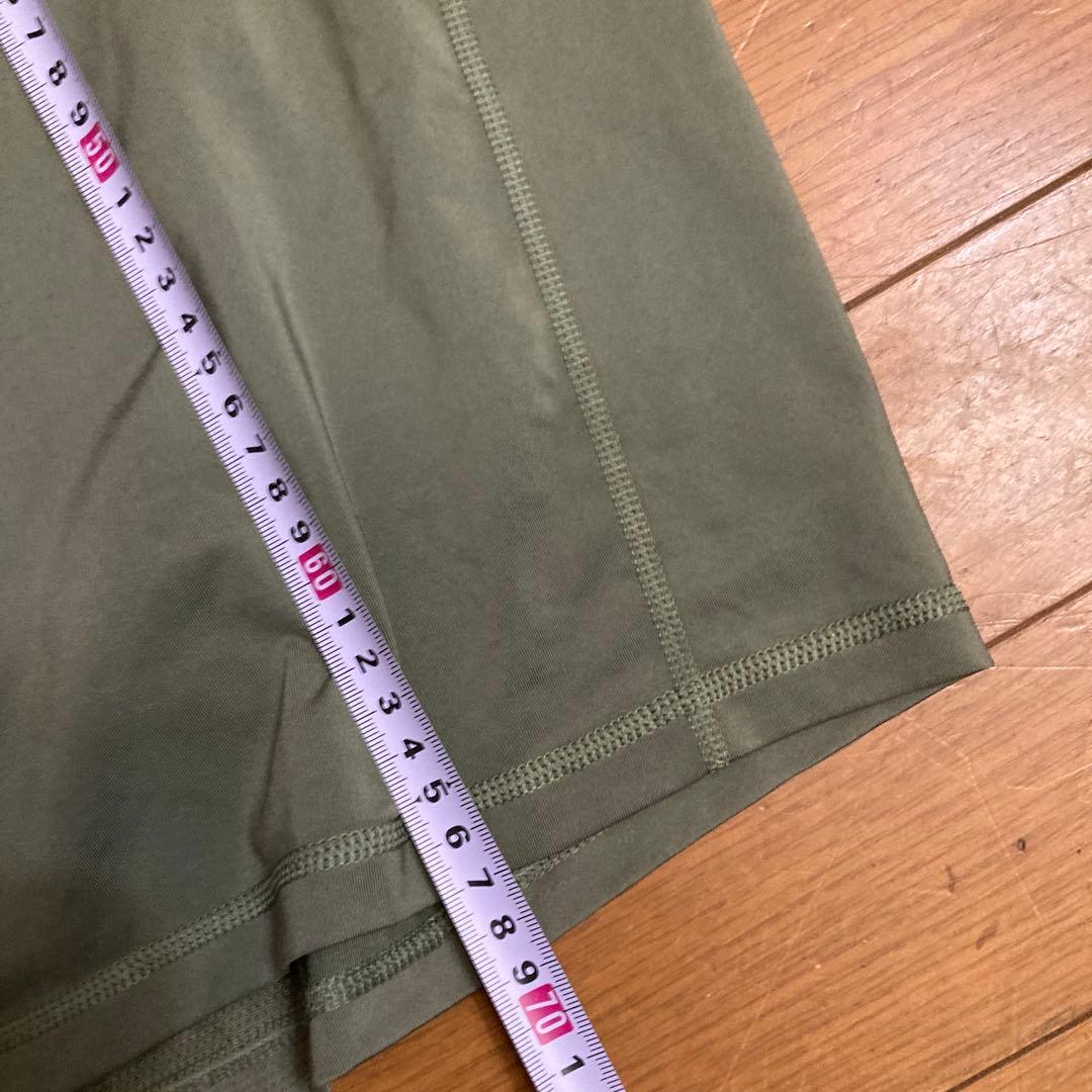 adidas オリーブグリーン 半袖Tシャツ L ストレッチ