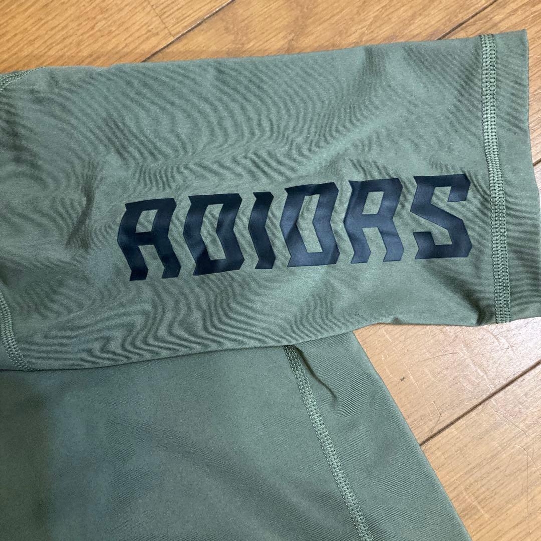 adidas オリーブグリーン 半袖Tシャツ L ストレッチ