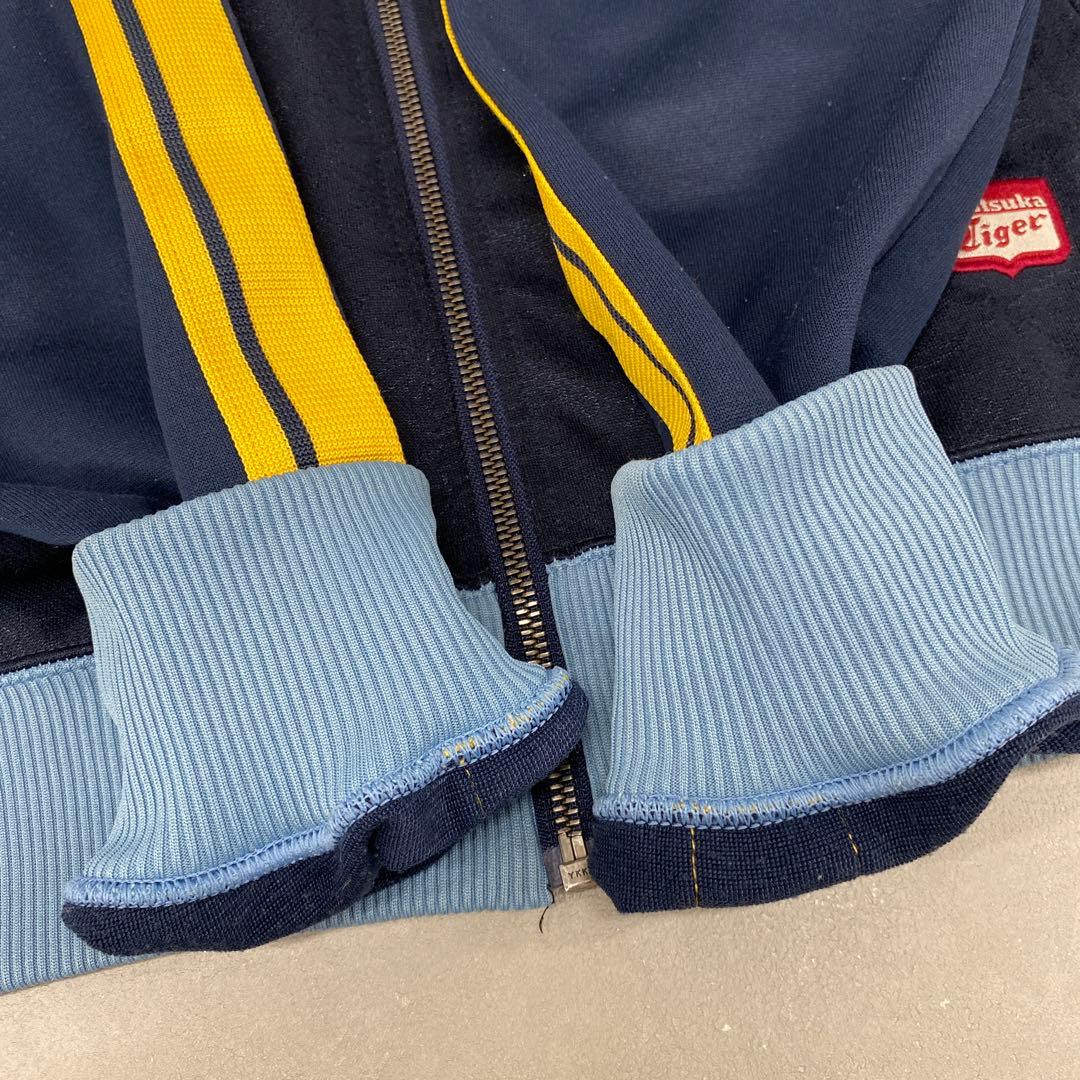 P25＊ オニツカタイガー メンズ トラックジャケット ジャージ サイズS 紺