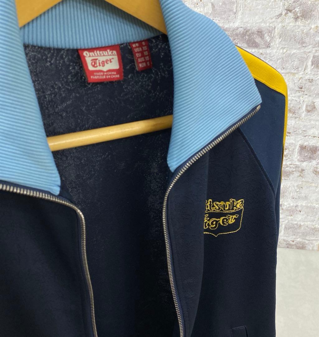 P25＊ オニツカタイガー メンズ トラックジャケット ジャージ サイズS 紺