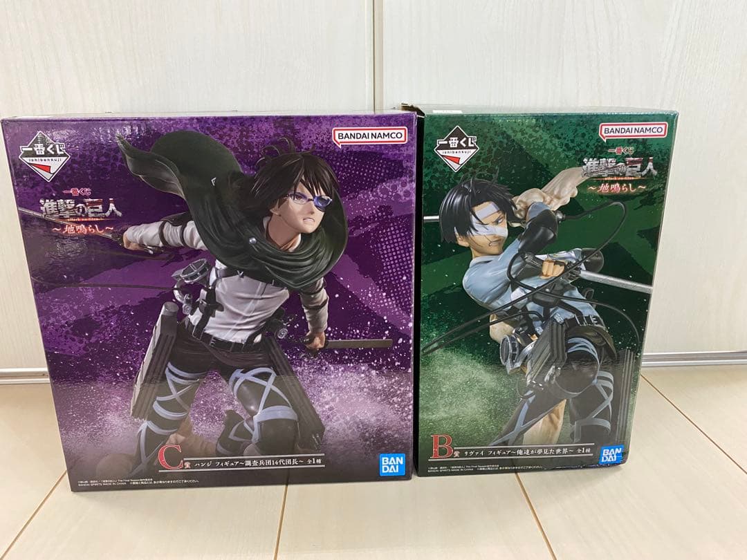 進撃の巨人 リヴァイ ハンジ フィギュアセット