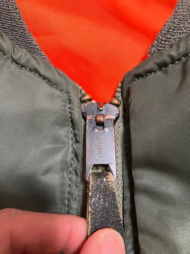 70s MA-1 フライトジャケット 実物 アルファ社製 M USA製