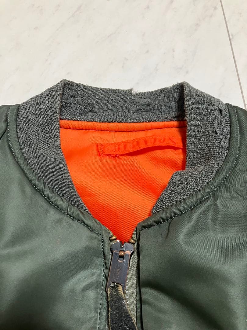 70s MA-1 フライトジャケット 実物 アルファ社製 M USA製