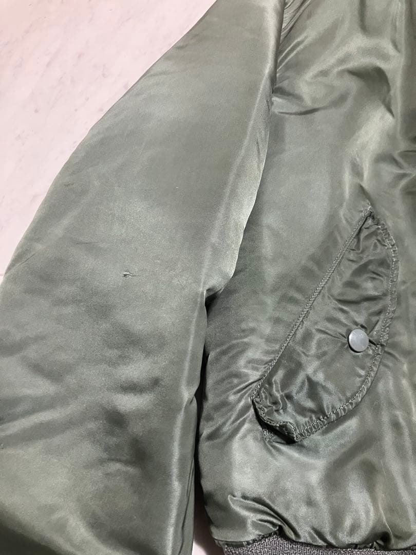 70s MA-1 フライトジャケット 実物 アルファ社製 M USA製