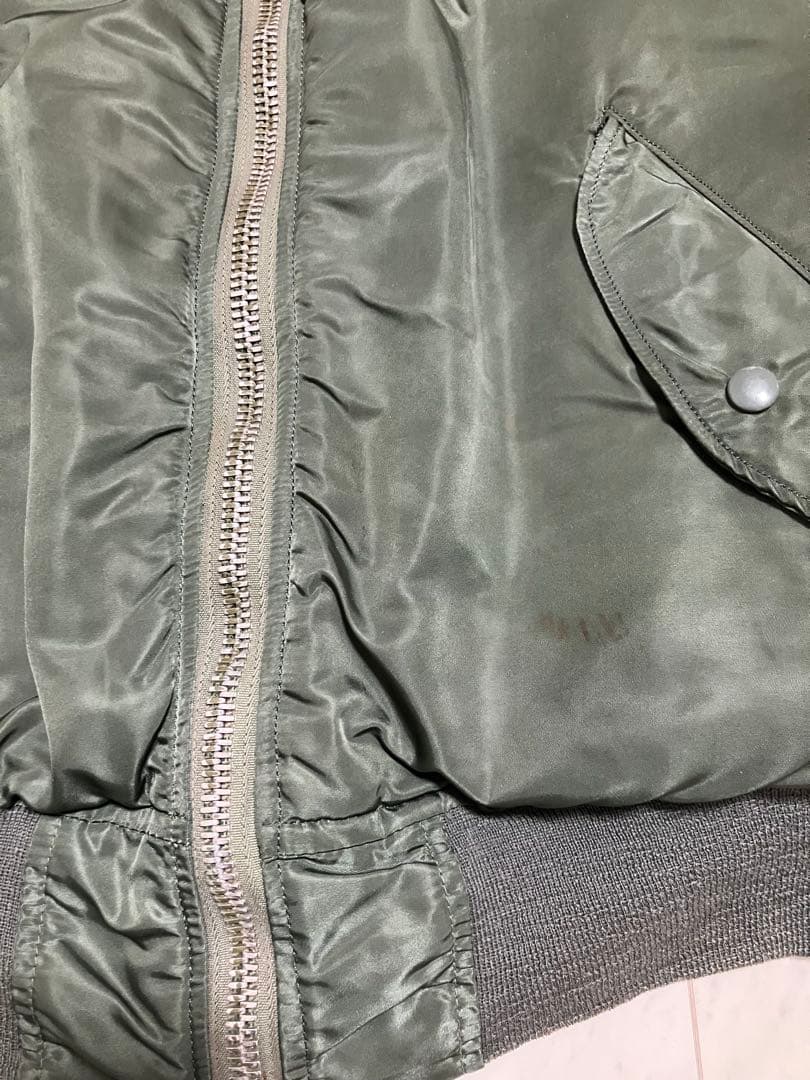 70s MA-1 フライトジャケット 実物 アルファ社製 M USA製