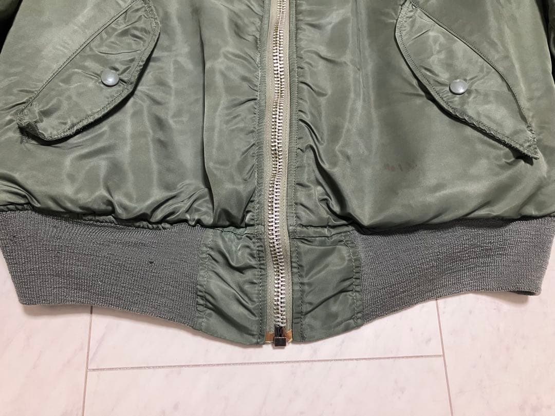 70s MA-1 フライトジャケット 実物 アルファ社製 M USA製